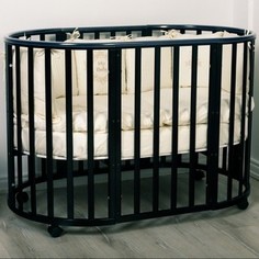 Кроватка трансформер Incanto Amelia 8 в 1 шоколад KR-0027/2