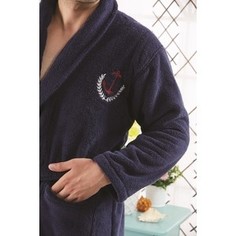 Набор халат с полотенцем Karna микротон Marine 2 XL (3100/CHAR002)