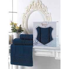 Набор из 3 полотенец Juanna Prizma (10178 синий)