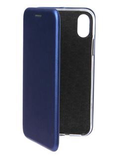 Аксессуар Чехол для APPLE iPhone X / XS Innovation Book Silicone Magnetic Blue 14705