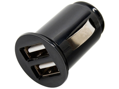 Зарядное устройство Digma 2xUSB 1A Black DCN-12U2