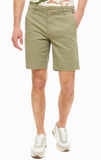 Шорты Хлопковые шорты цвета хаки с пятью карманами Dockers