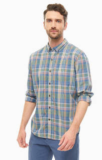 Рубашка Разноцветная хлопковая рубашка в клетку Dockers