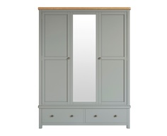 Шкаф двустворчатый широкий jules verne (etg-home) серый 147x191x60 см.