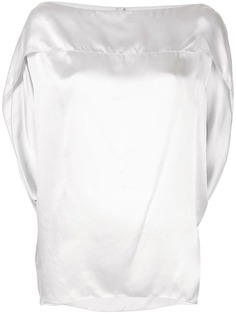 Poiret атласный топ с рукавами летучая мышь