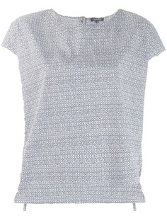 Woolrich поплиновая блузка с принтом