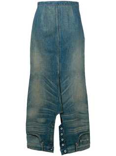 Junya Watanabe юбка Denim Upside Down