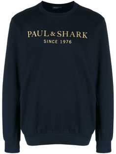 Paul & Shark толстовка с круглым вырезом и логотипом