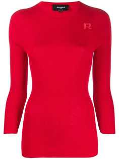 Rochas вязаный джемпер в рубчик