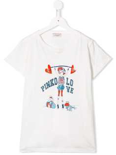 Pinko Kids футболка с принтом Endless Pinko Love