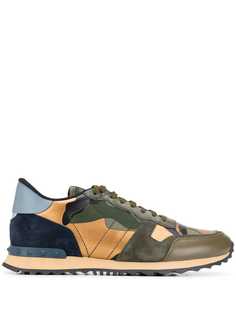 Valentino кроссовки RockRunner с камуфляжным узором