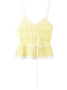 Staud трикотажный топ без рукавов