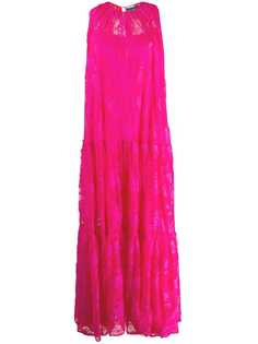 Gianluca Capannolo кружевное платье макси