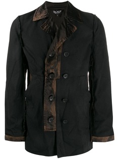 Black Comme Des Garçons двубортный пиджак со вставками