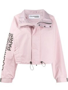 Courrèges укороченная куртка с логотипом
