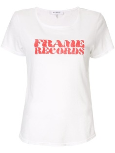 FRAME футболка с принтом Frame Records