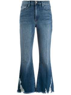 FRAME укороченные расклешенные джинсы