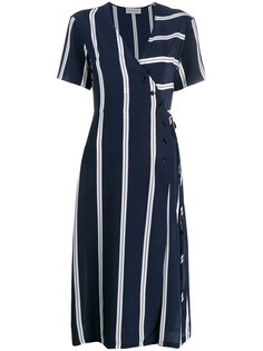 Être Cécile платье в полоску с запахом