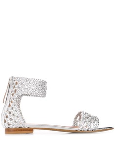 Twin-Set плетеные сандалии с открытым носком