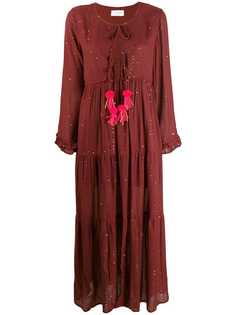 Sundress декорированное платье макси