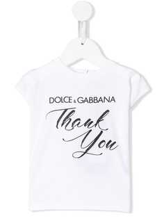 Dolce & Gabbana Kids футболка с надписью