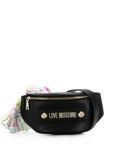Love Moschino поясная сумка с металлическим логотипом