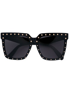 Celine Eyewear солнцезащитные очки в массивной оправе с заклепками