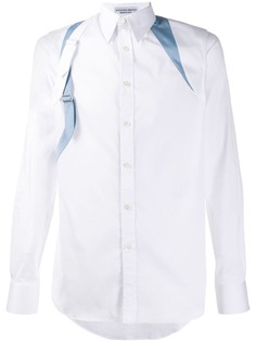 Alexander McQueen рубашка с контрастными лямками