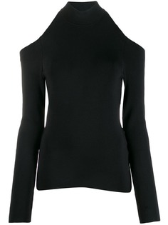 Alexander Wang топ с открытой спиной и высоким воротником