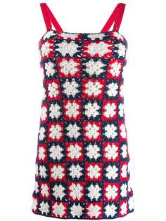 Staud Turbo crochet mini dress
