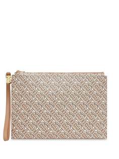 Burberry клатч с монограммой