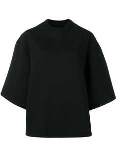 Rick Owens DRKSHDW толстовка оверсайз с укороченными рукавами