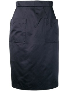 Prada Vintage юбка-карандаш 1990-х с карманами