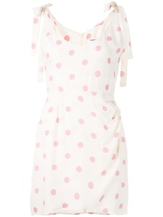 Reformation платье Yves с узором в горох