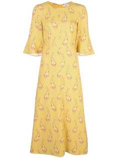 Stine Goya расклешенное платье Kirsten с принтом