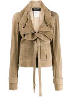 Gucci Vintage приталенный жакет 2005-го года с драпировкой