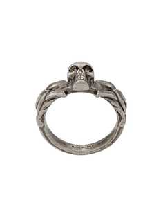 Alexander McQueen кольцо с декором в виде черепа