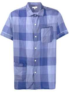 Engineered Garments рубашка в клетку с короткими рукавами