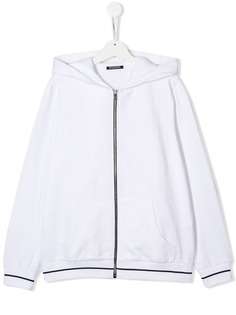 Balmain Kids худи с отделкой металлик