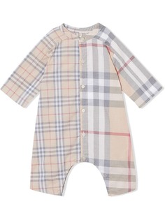 Burberry Kids комбинезон в клетку