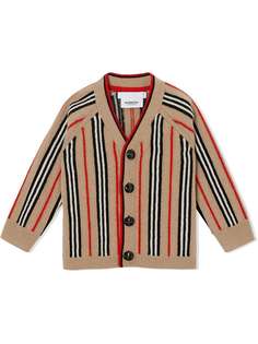 Burberry Kids кардиган Icon в полоску