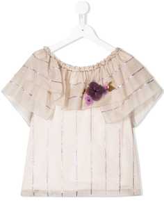 La Stupenderia рубашка с цветочным принтом