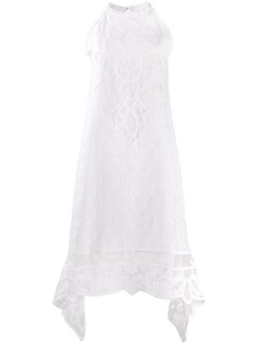 Costarellos macrama embroidered dress