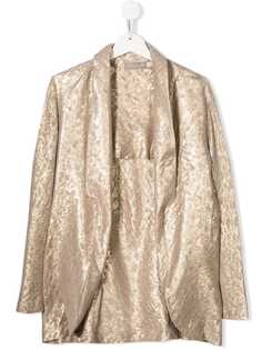 La Stupenderia блейзер с эффектом металлик