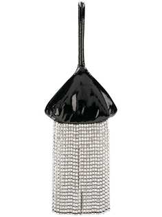 Christopher Kane лакированная сумка с бахромой