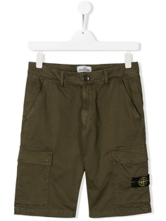 Stone Island Junior шорты с логотипом