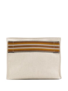 Loro Piana striped clutch bag