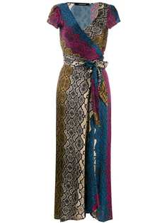 Andamane платье с запахом и змеиным принтом