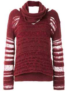 Mara Mac трикотажная блузка с прозрачными вставками