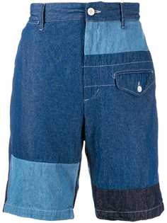 Engineered Garments джинсовые шорты с контрастной отделкой